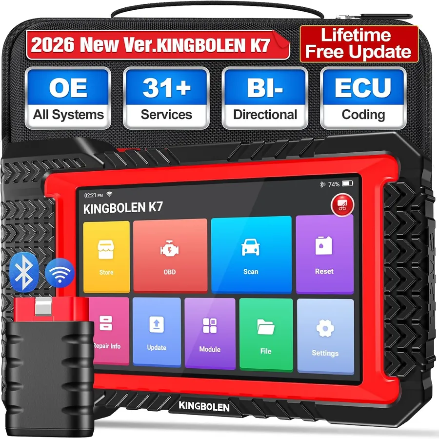 Kingbolen K7 - 7-Zoll-Diagnosegerät mit lebenslangen Updates