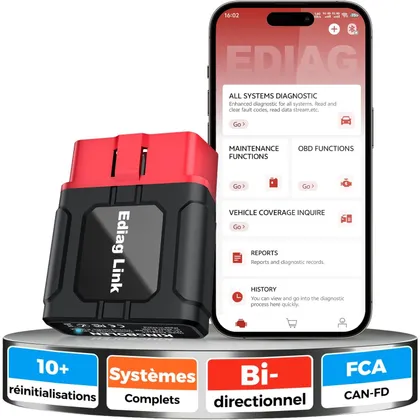 Kingbolen Ediag Link - diagnostic Bluetooth avec guide de réparation