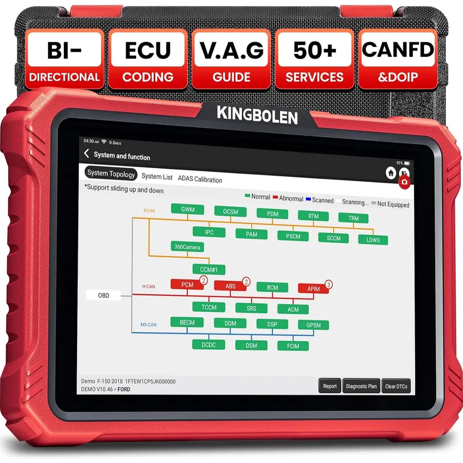 Kingbolen K10 Elite - valise de diagnostic auto 10 pouces