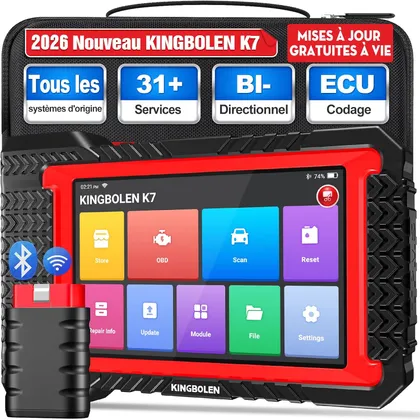 Kingbolen K7 - valise de diagnostic 7 pouces, mises à jour à vie