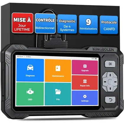 Kingbolen S608 - valise de diagnostic 4 systèmes avec tests actifs